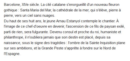  La cathédrale de la mer 