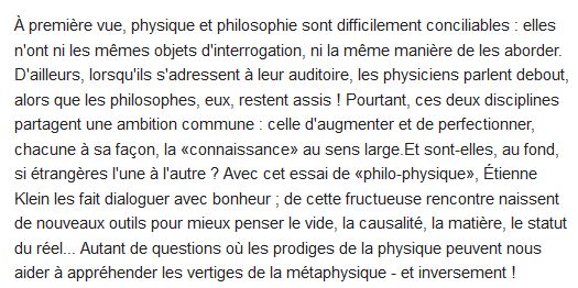  Matière à contredire ; essai de philo-physique 