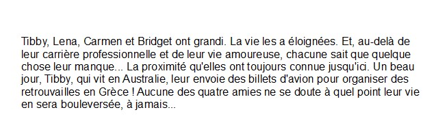 Quatre filles et un Jean pour toujours, tome 5, de Ann Brashares