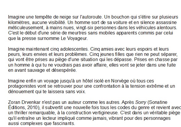 Toi , de Zoran Drvenkar