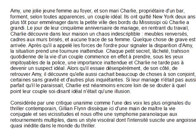 Les apparences, de Gillian Flynn