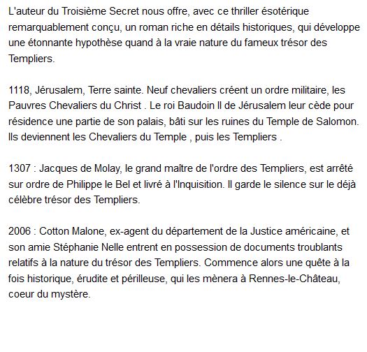L’héritage des Templiers