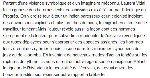  Les hommes lents : résister à la modernité, XU-XXe siècle 