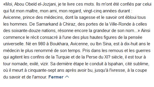  Avicenne ou la route d'ispahan 