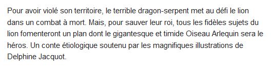  L'oiseau arlequin 