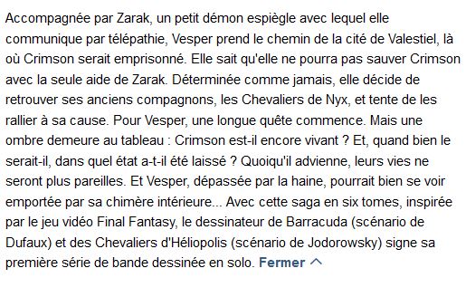  Vesper Tome 2 : l'archimériste 