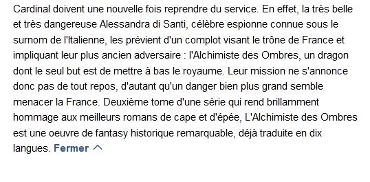  Les Lames du Cardinal - Tome 2, Pierre Pevel 