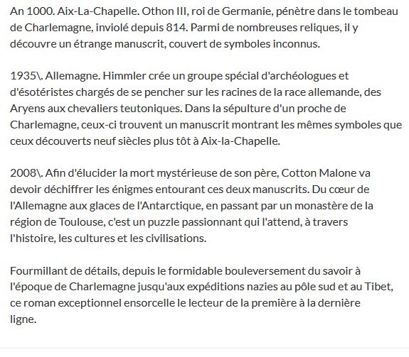 La Prophétie Charlemagne berry