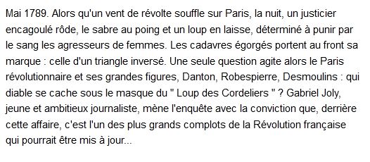 Le Loup des Cordeliers, Henri Loevenbruck