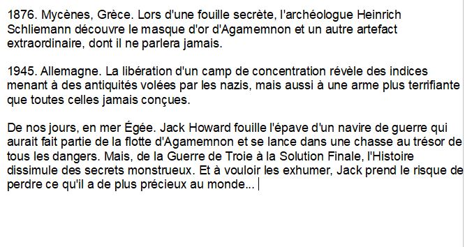 Le masque de Troie, David Gibbins