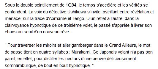1q84 - Tome 3 Octobre-Décembre , Haruki Murakami