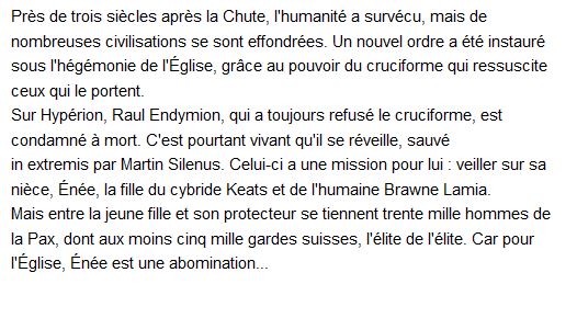  Endymion Tomes 1 et 2 , Dan Simmons 