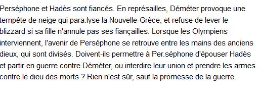  Hadès et Perséphone Tome 3 : a touch of malice 