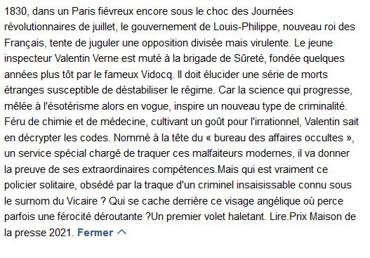 Le Bureau des affaires occultes t1