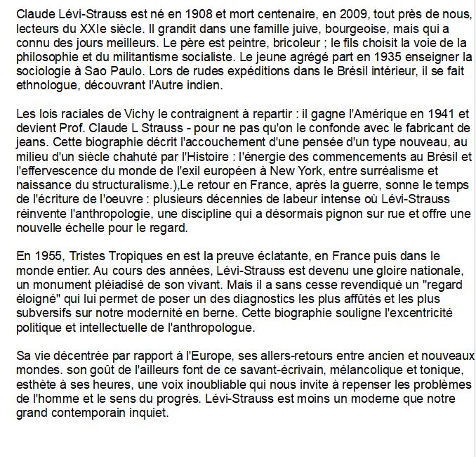 claude levi-strauss
