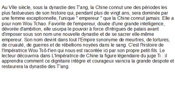 impératrice chine