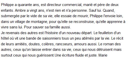 je revenais