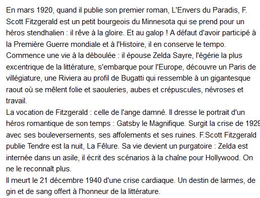 F. Scott Fitzgerald -biographie