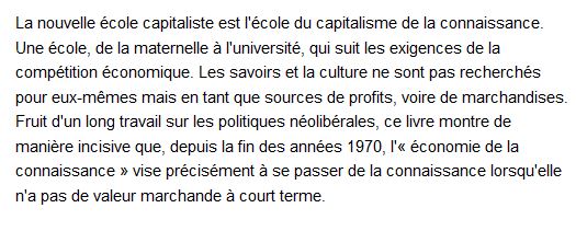 nouvelle école capitaliste