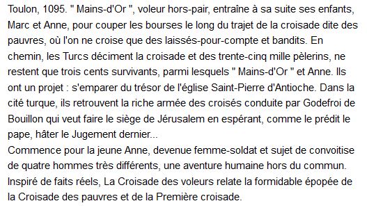  La Croisade des voleurs, Jean-Michel Thibaux 