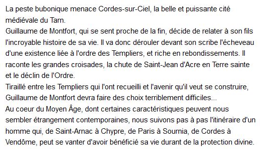  Le templier de cordes, Guy Caillens 