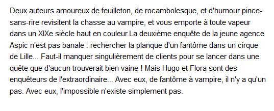  Aspic ; détectives de l'étrange Tome 4 : vaudeville chez les vampires 