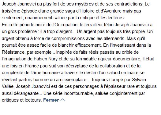  Il était une fois en France Tome 3 : honneur et police 