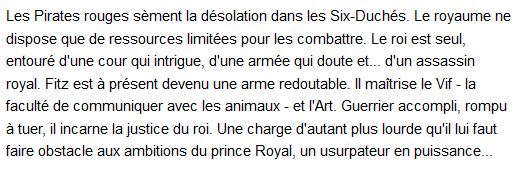 L'assassin royal Tome 2 l'assassin du roi