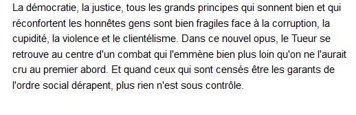 Le tueur, affaires d'Etat Tome 2 circuit court