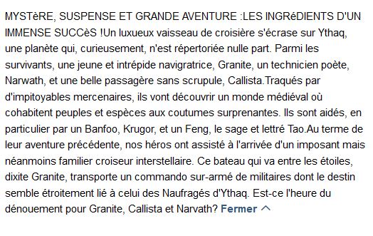 Les naufragés d'Ythaq Tome 8 le miroir des mensonges