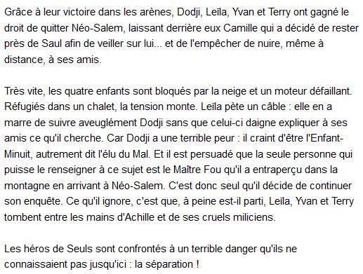 Seuls Tome 9 avant l'Enfant-Minuit