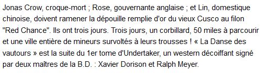  Undertaker Tome 2 : la danse des vautours 