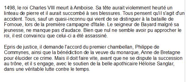 Bayard et le crime d'Amboise