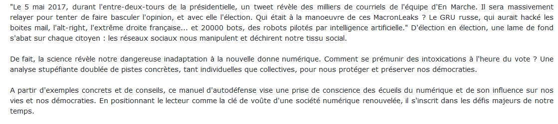 Comment les réseaux manipulent nos opinions
