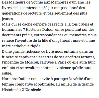  La Comtesse de Ségur née Rostopchine 