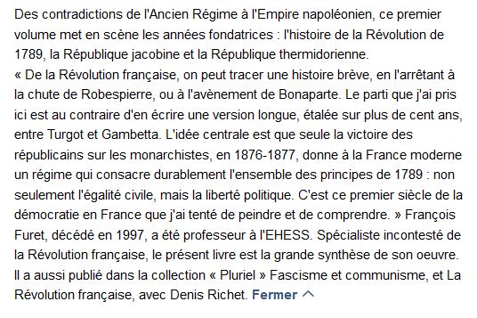La Révolution Tome 1 (1770-1814)