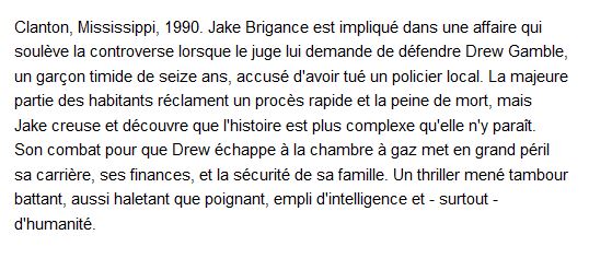  Le Droit au pardon , John Grisham 