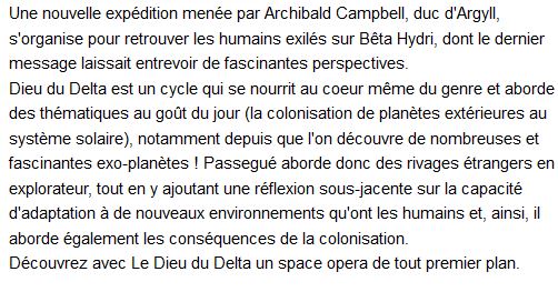 Le dieu du delta Tome 2 le septième cycle