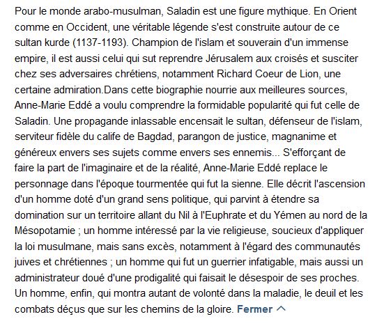 Saladin Par Anne-Marie Eddé
