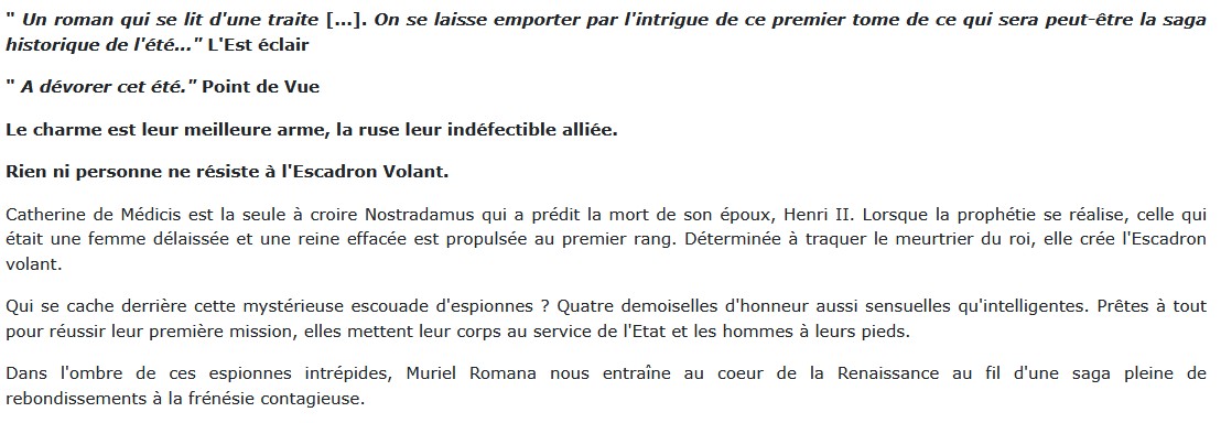L'Escadron volant - Tome 1, Muriel Romana 