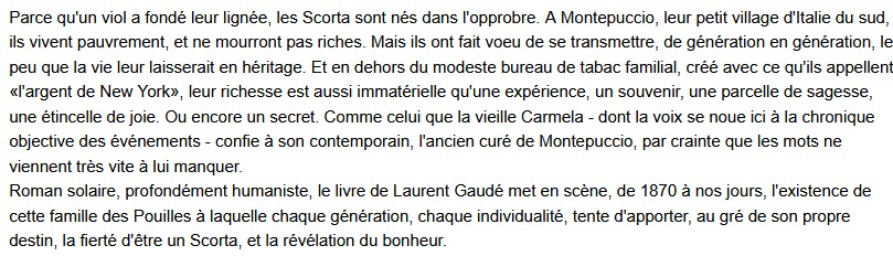  Le soleil des Scorta, Laurent Gaudé 