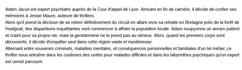  Mémoires d'un expert psychiatre, Angélina Delcroix 