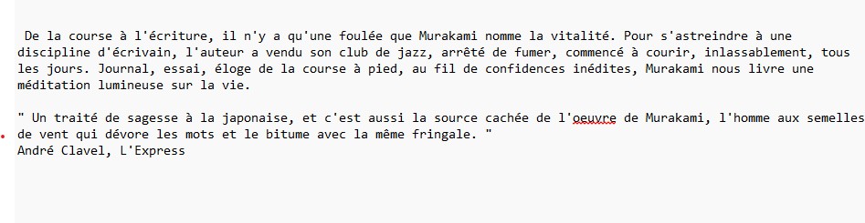 Autoportrait de l'auteur en coureur de fond, Haruki Murakami