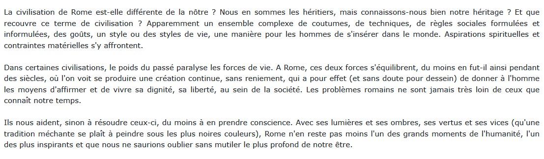 La Civilisation romaine, Pierre Grimal 
