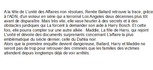 À qui sait attendre, Michael Connelly