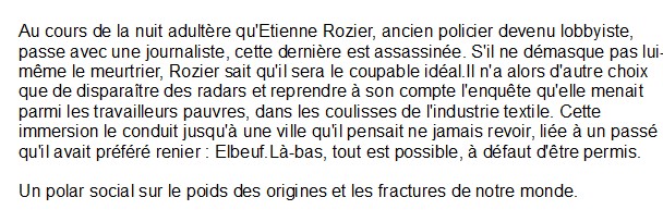 Dernier cri, Hervé Commère