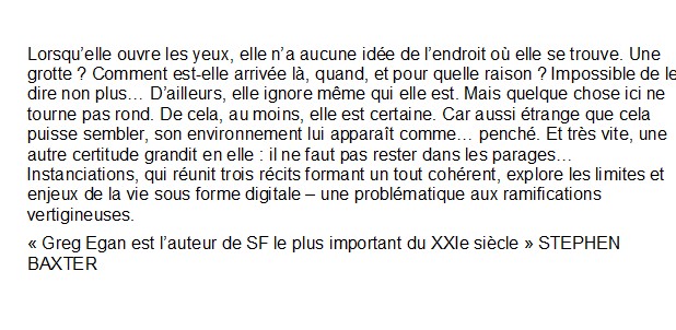 Instanciations , Greg Egan