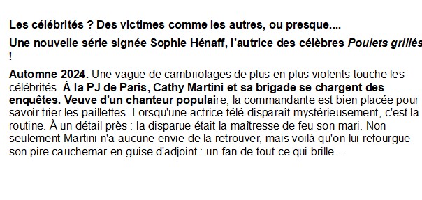 Police people, Sophie Hénaff