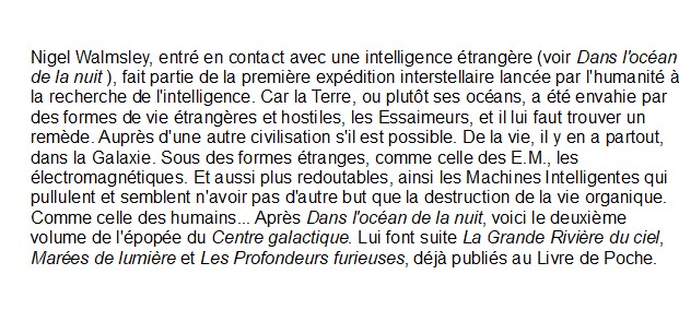 Le Centre Galactique À travers la mer des soleils, Gregory Benford