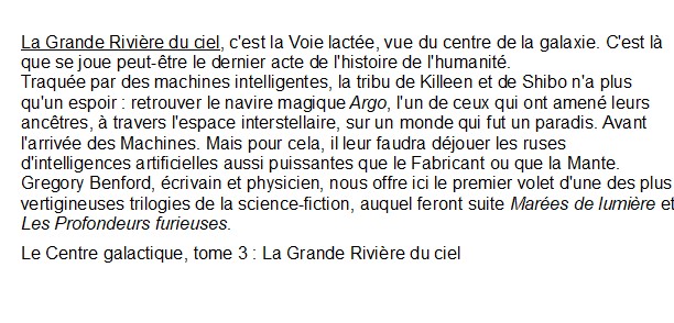 Le Centre Galactique Tome 3 Gregory Benford